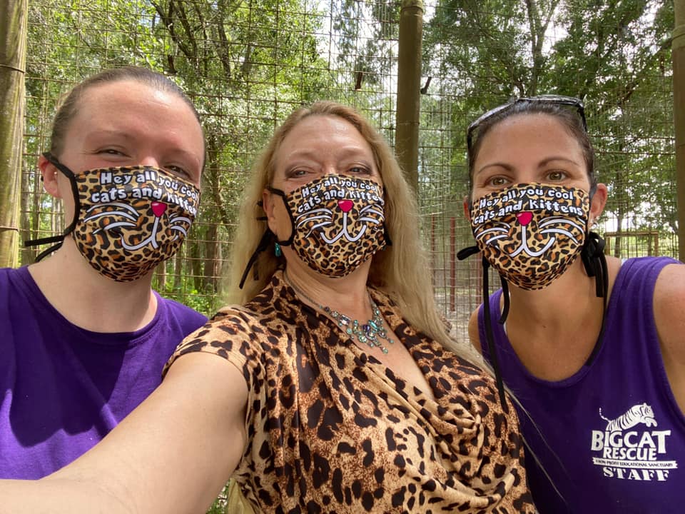 Big Cat Rescue team in facemasks