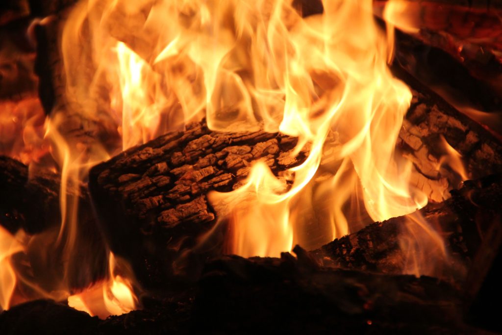 Campfire outdoors