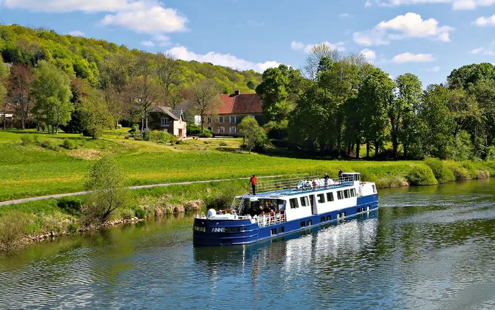Croisieurope Barge on canal in France
