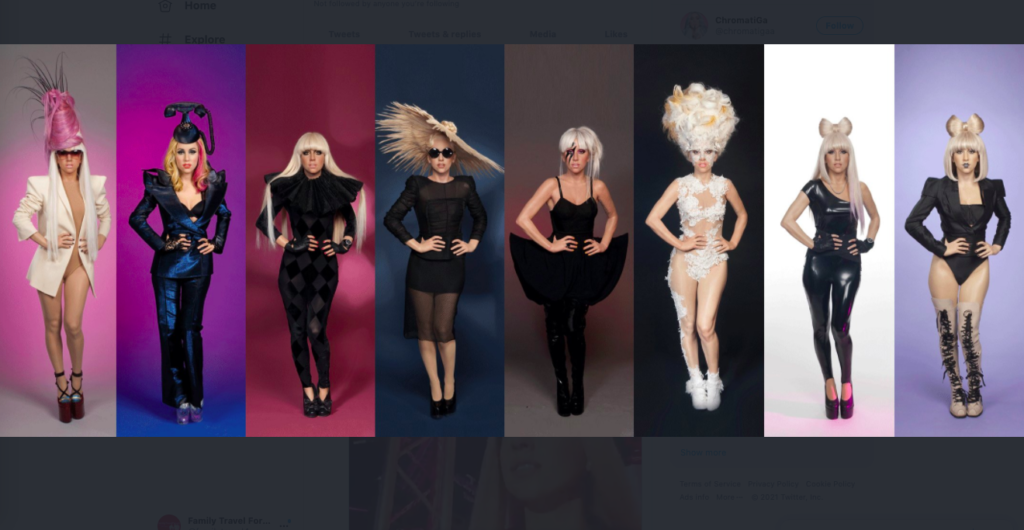 Eight wax statues of Lady Gaga featured at eight Madame Tussaud's Wax Museums each boast a different outfit.