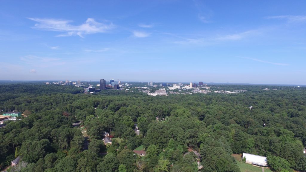 Aerial view of Dunwoody, Georgia