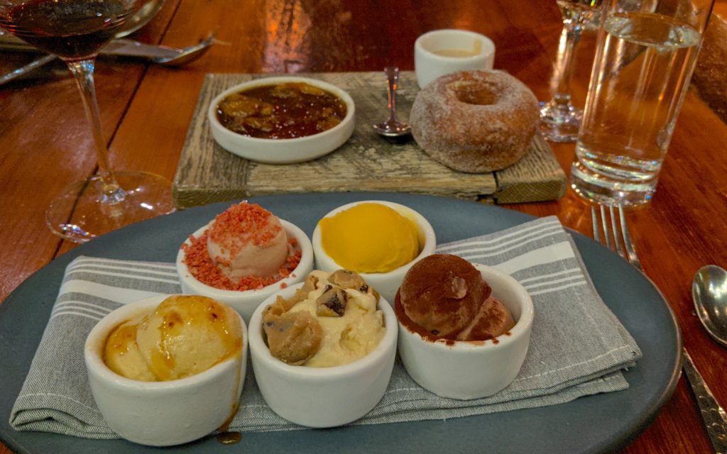 Desserts at Bardea in Wilmington, Delaware.