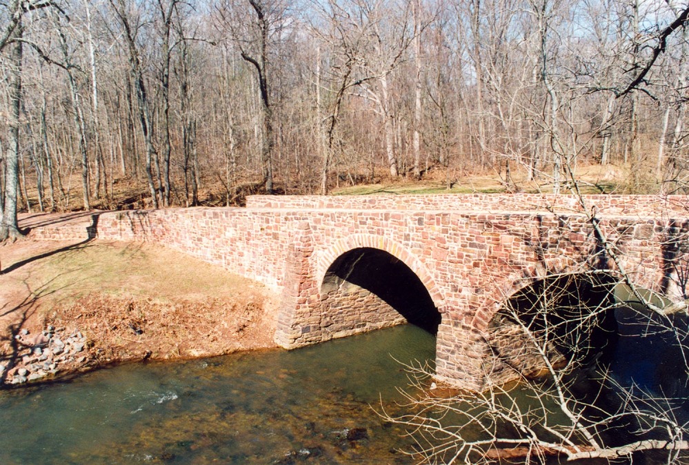 The Stone Bridge at the Bull Run battlefield site in Manassas, Virginia.