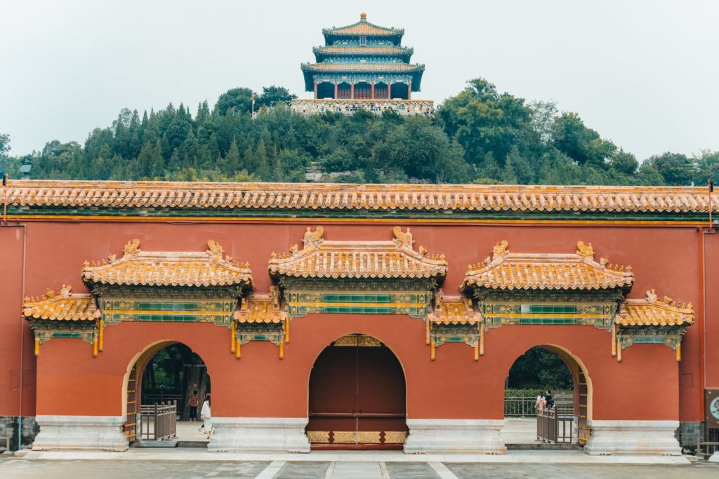 The Chinese Imperial Palace in Shanghai, China.