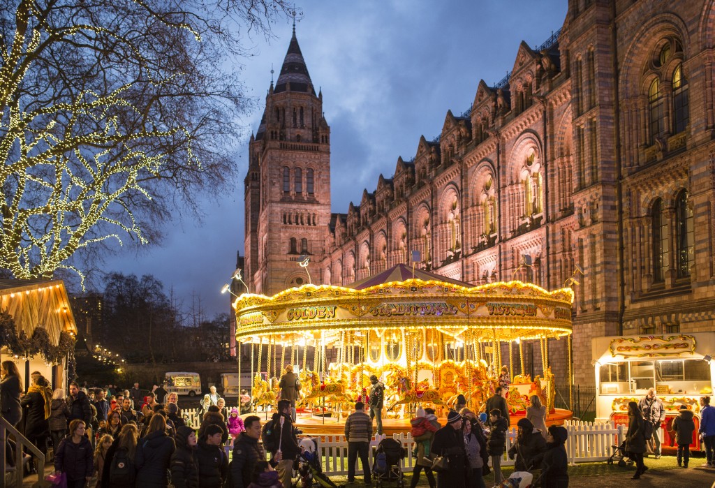Carousel at the Southbank Centre Winter Festival in London. Photo by Ben Pipe Photography for London Partners.