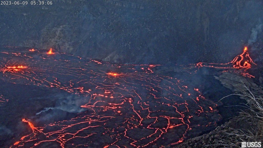 Halemaumau? Crater in Volcanoes National Park is currently erupting. Photo c. U.S. Geological Survey.