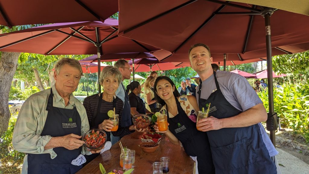 Cooking class at Flora Farms, a foodie favorite with its own farm in San Jose del Cabo.
