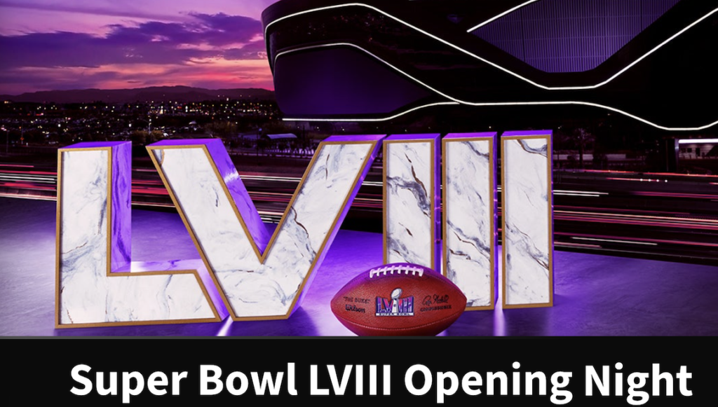 Super Bowl 58 Is sponsoring many live activations in Las Vegas, such as this family day at Allegiant Arena for football fans. Photo c. Allegiant Arena.