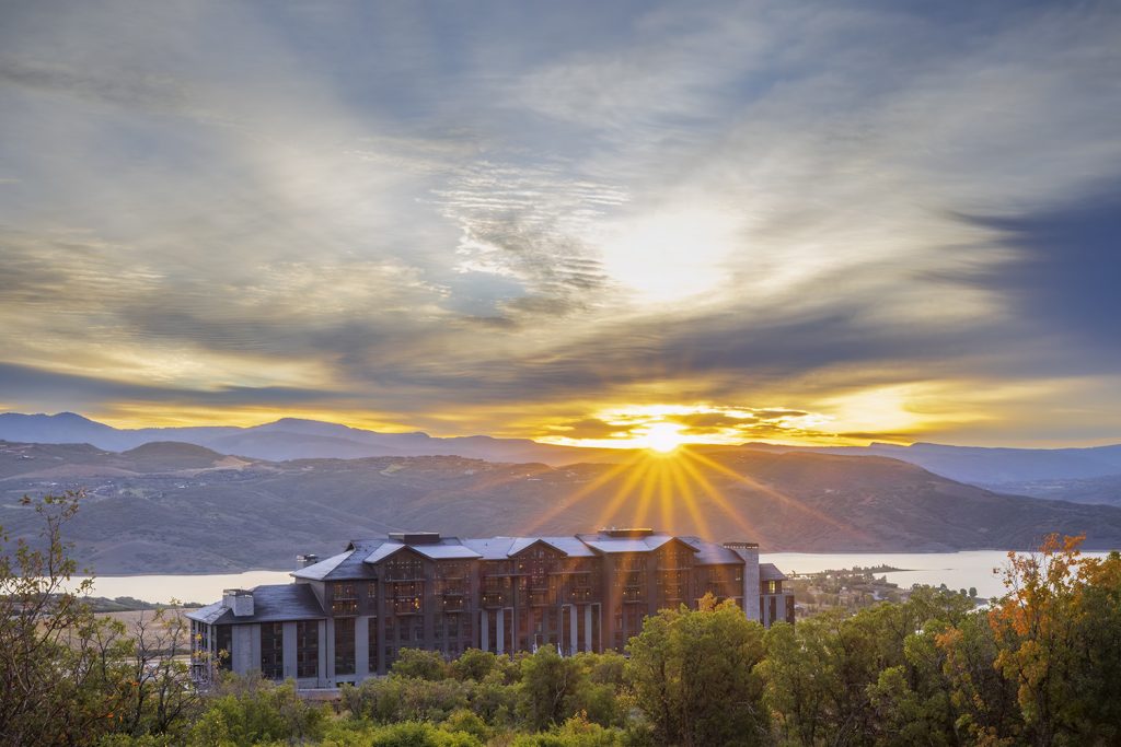 Add forest bathing to your ski adventures  when you stay at this luxury Utah resort. Photo c. Grand Hyatt Deer Valley