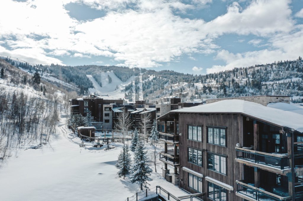 Deer Valley lodging options in the base village. Photo c. Alterra Mountain Company