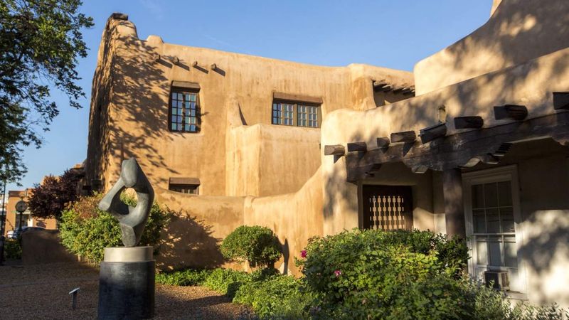 Santa Fe with Adobe Architecture and Art Markets