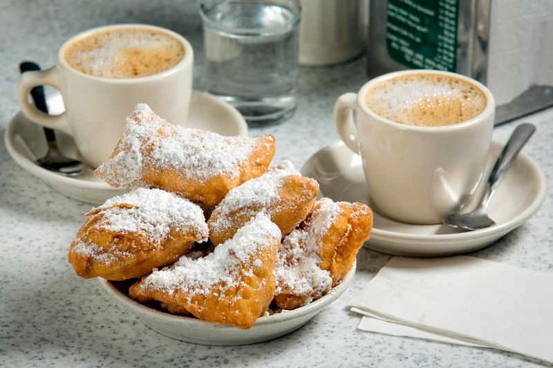 Beignets and Chicory Coffee at Café du Monde