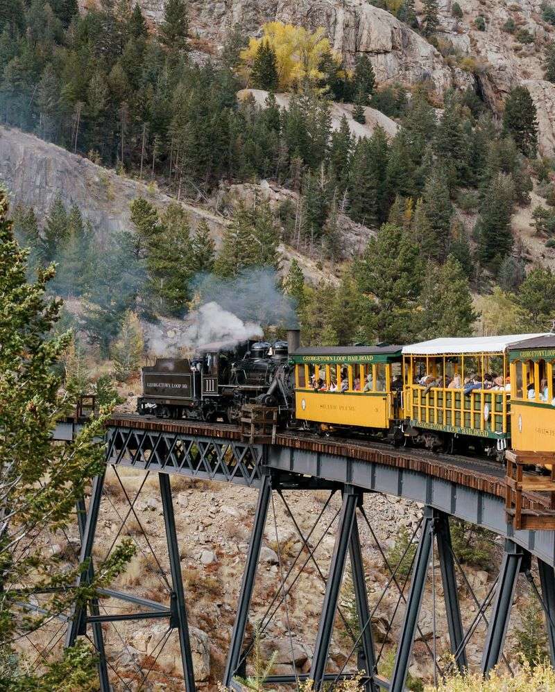 Georgetown Loop Railroad with Rocky Mountain Views