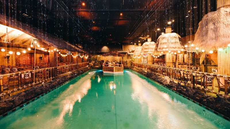 The Indoor Lagoon That Sets the Stage