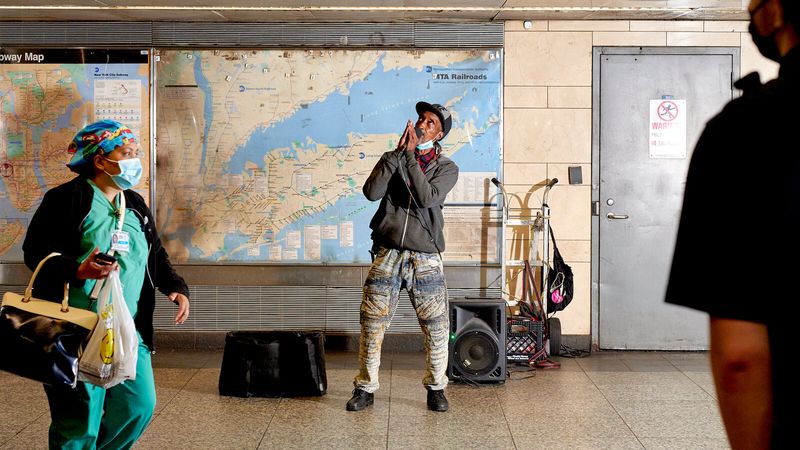 Subway Platform Musicians' Sound Checks