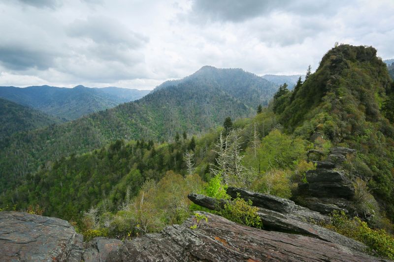 Chimney Tops Trail With a Manageable Climb