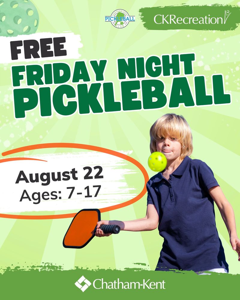 Free Pickleball for Kids at Chatham Racquet Club