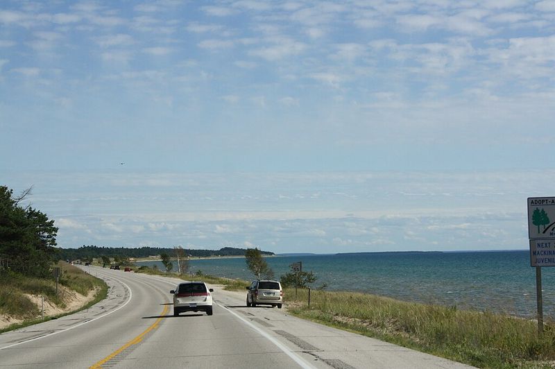 US-2 Along Lake Michigan