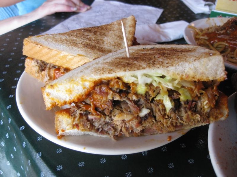 The Bar-B-Q Shop: Home of the Texas Toast Sandwich