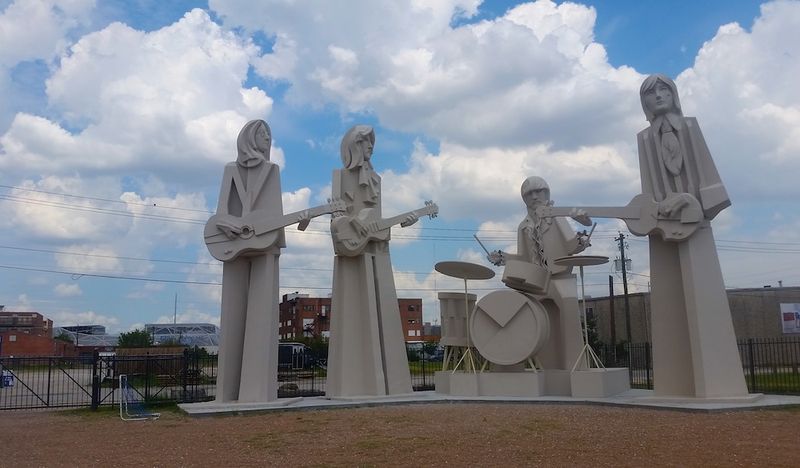 The Beatles Statue in Houston