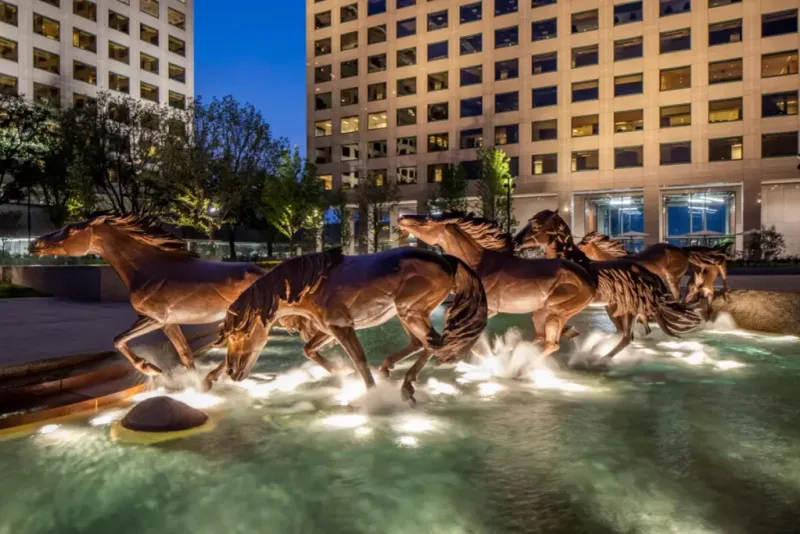 The Mustangs of Las Colinas in Irving