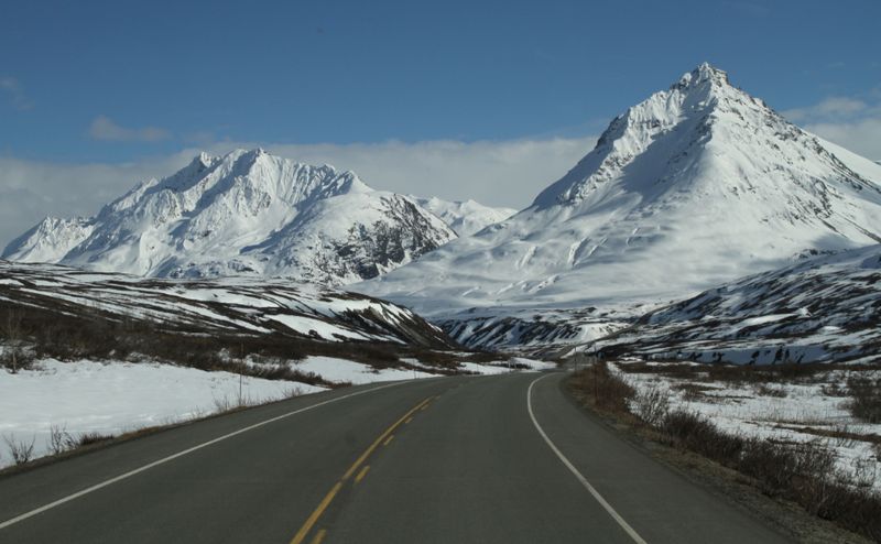Haines Highway Crossing Alpine Passes