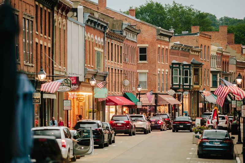 Galena on the Galena River With Historic Downtown Streets