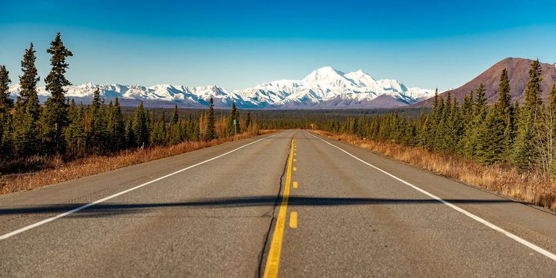 Parks Highway Between Anchorage and Fairbanks