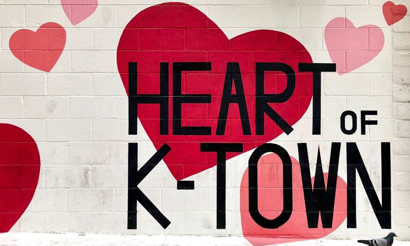 Koreatown With Vibrant Nightlife and Murals