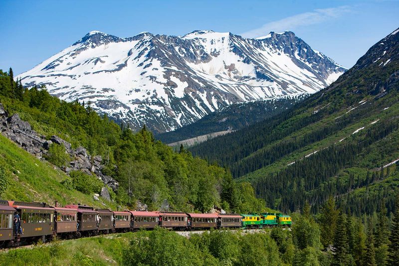 White Pass and Yukon Route From Skagway Toward the Canadian Border
