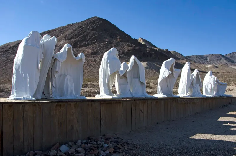 Rhyolite Ghost Town's Goldwell Open Air Museum Trail