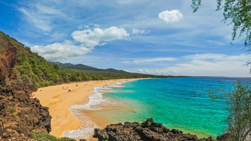 Makena Big Beach on Maui Known for Expansive Sand