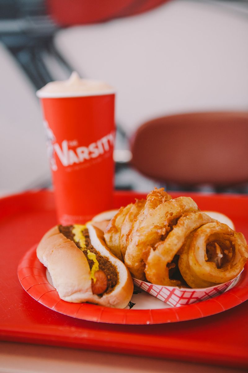 The Varsity in Atlanta for Chili Dogs and Frosted Oranges