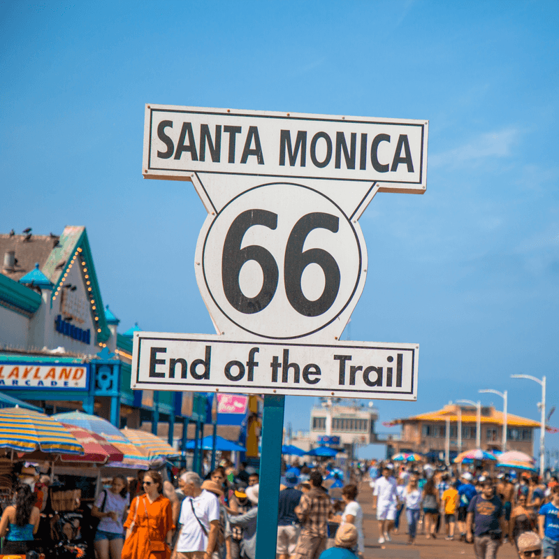 Route 66 End of the Trail Sign