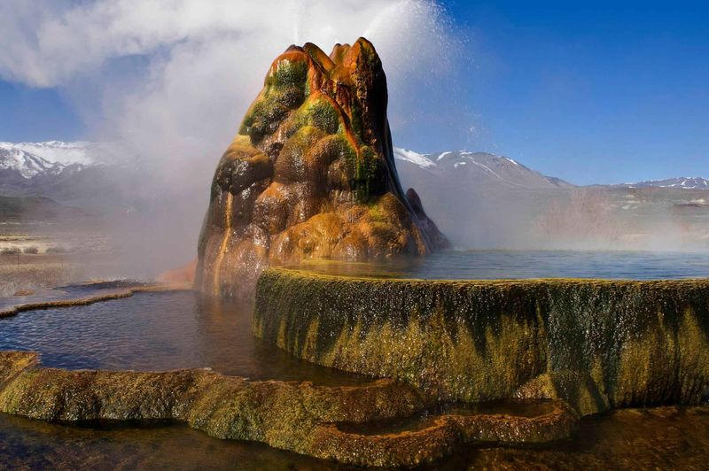 Fly Geyser's Alien Hot Springs