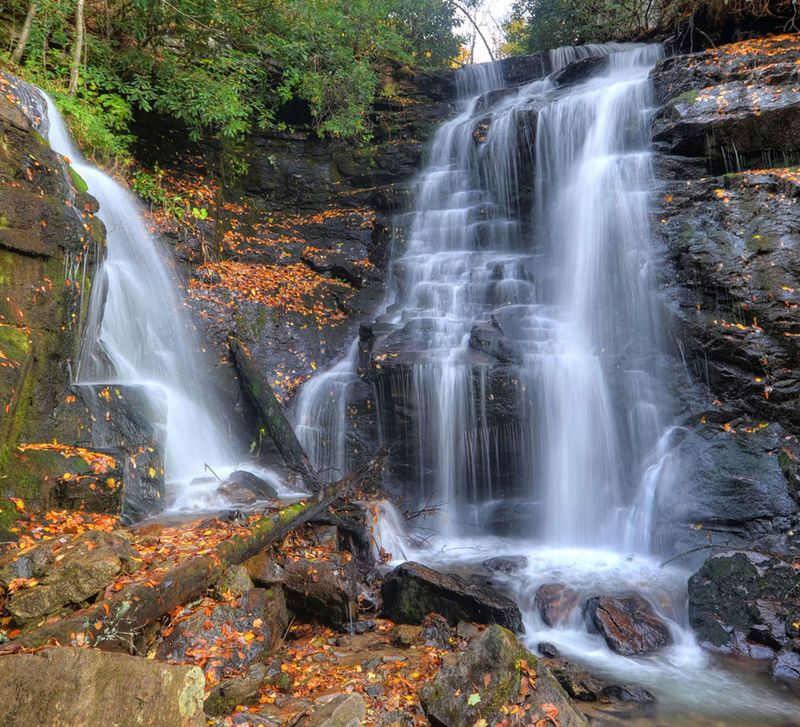 Soco Falls Off the Blue Ridge Parkway