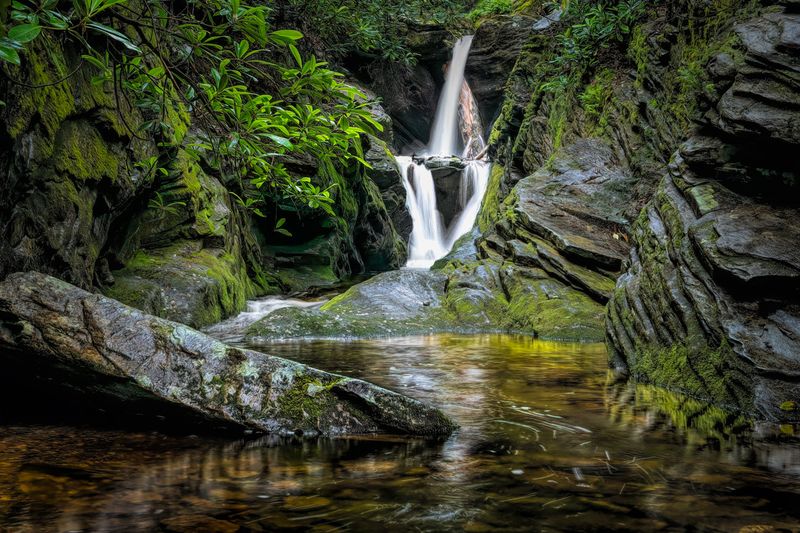 Duggers Creek Falls Near Linville Falls