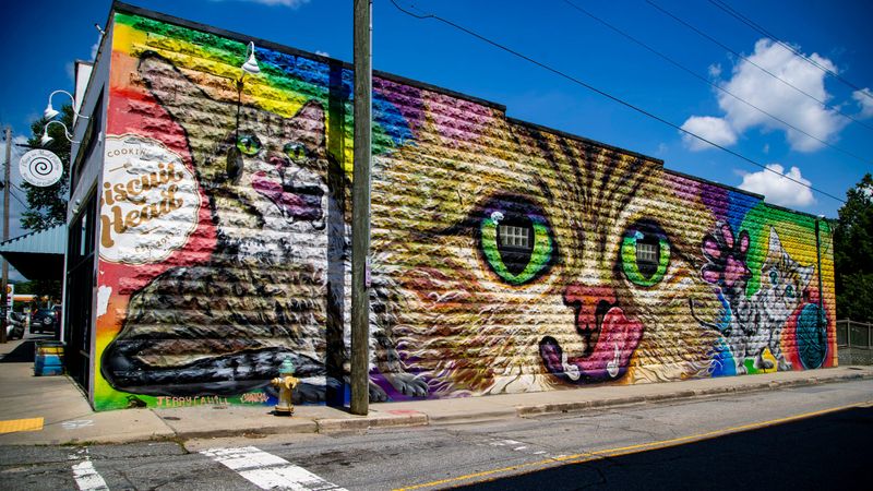Asheville in North Carolina With Colorful Street Art