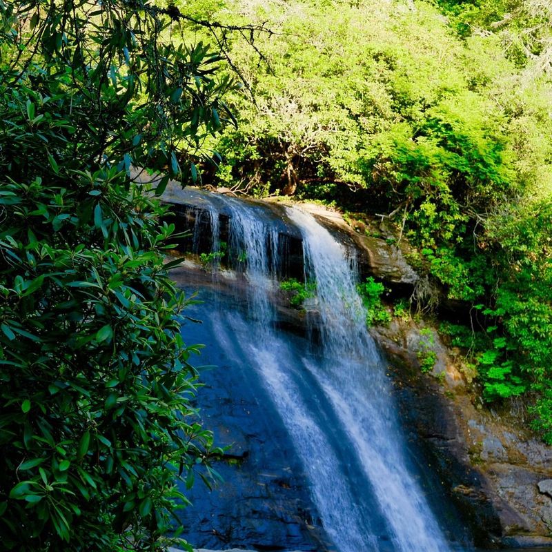 Silver Run Falls in Nantahala National Forest