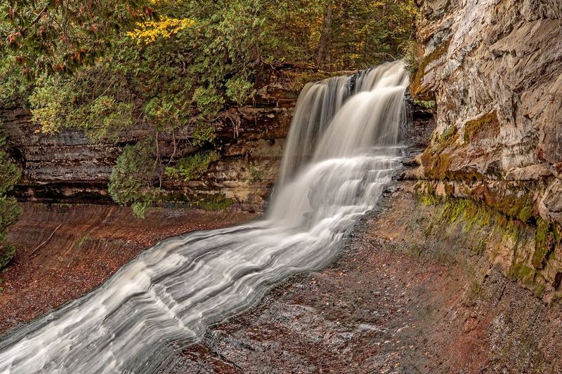 Laughing Whitefish Falls: Towering Forest Treasure