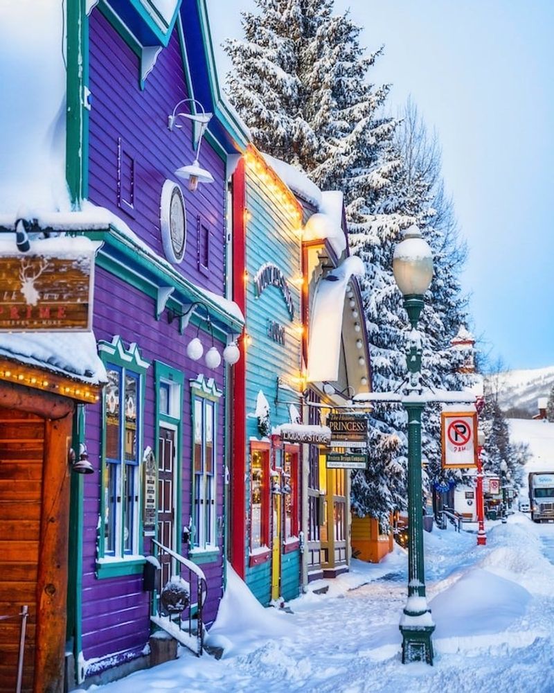 Crested Butte's Colorful Winter Canvas