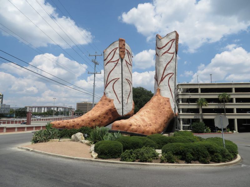 Giant Pair of Cowboy Boots in San Antonio