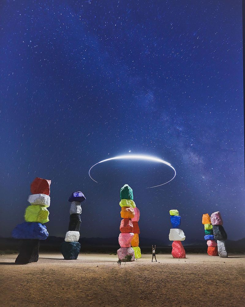 Seven Magic Mountains Stargazing