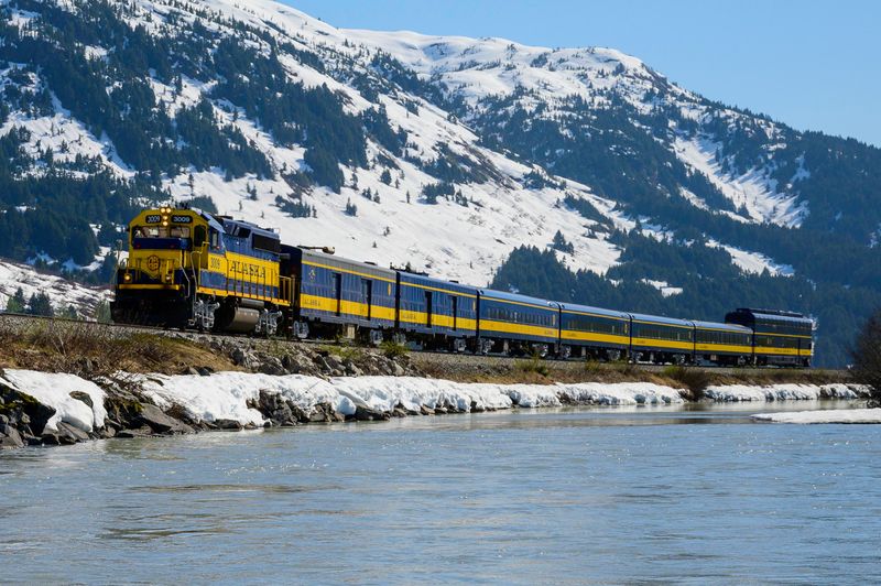 Glacier Discovery Train Accessing Whittier and Spencer Glacier