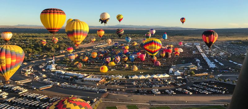 Albuquerque During the International Balloon Fiesta