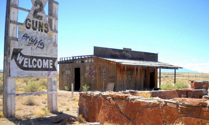 Two Guns Ghost Town Off Route 66