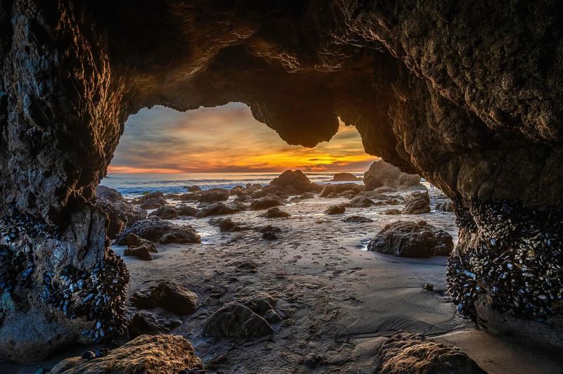 El Matador State Beach With Sea Caves and Rock Formations