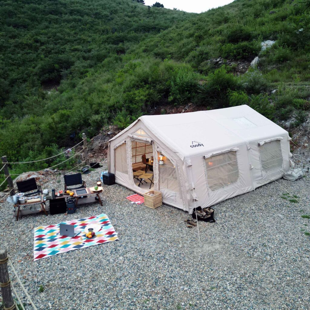 Luxury glamping tents make the remote wilderness a cozy, comfy and safe space.