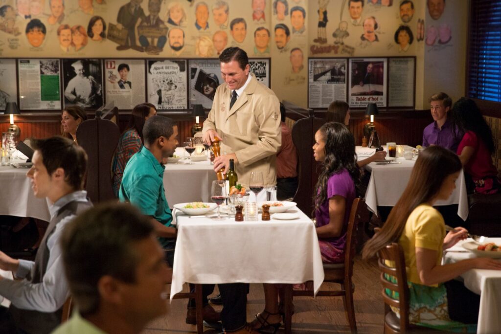 The elegant Palm Restaurant is the Hard Rock's Date Night restaurant. Photo c. Universal Orlando Resort