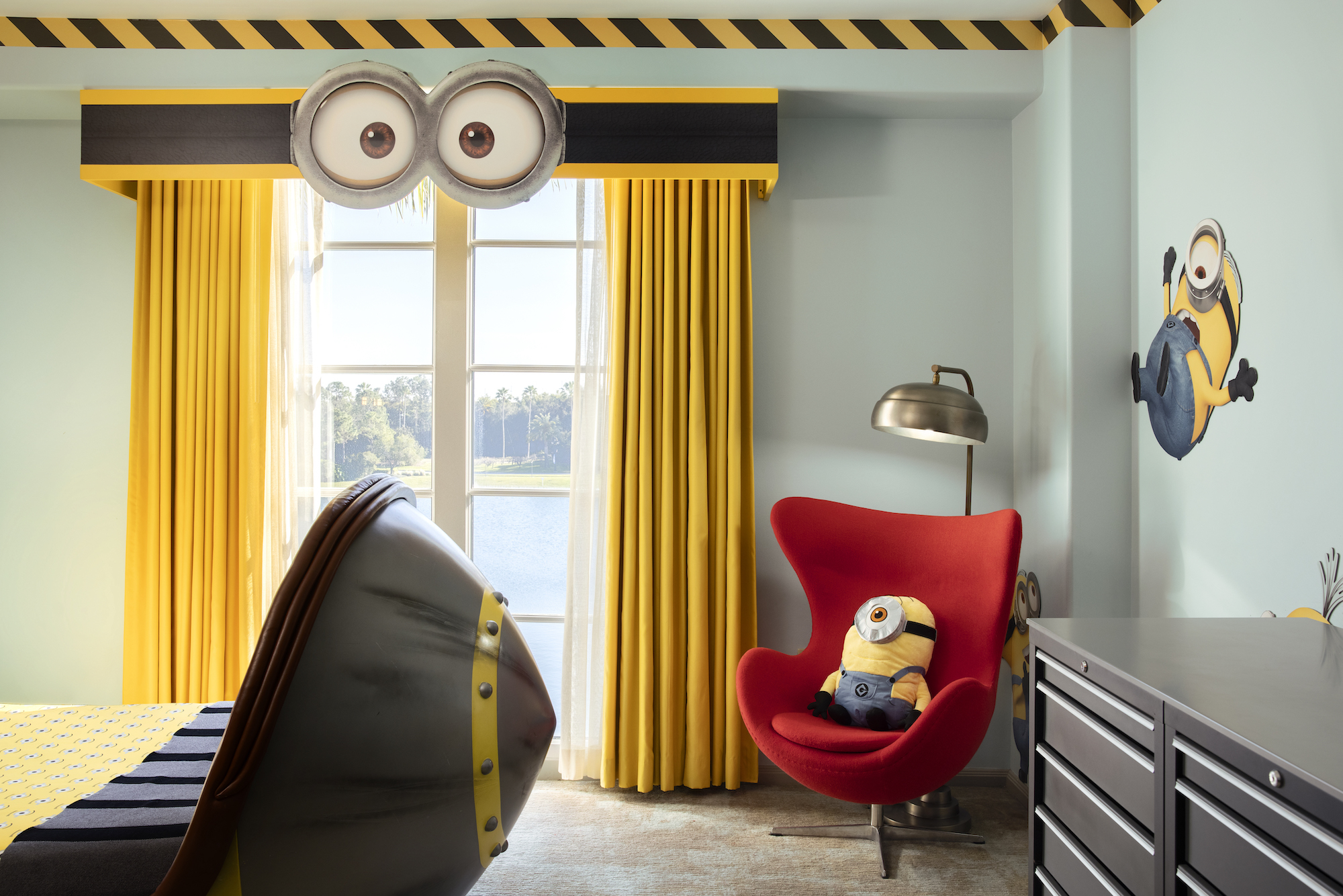 The Portofino Bay at Universal Orlando features "Despicable Me, Minions" themed suites for kids. Photo c. Universal Orlando Resort